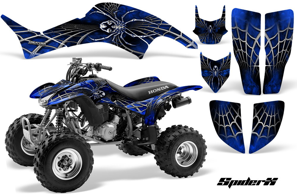 Honda TRX400EX 99-07 Graphics Kit SpiderX Blue